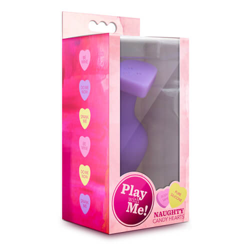 Candy Heart Butt Plug Do Me Now Purple